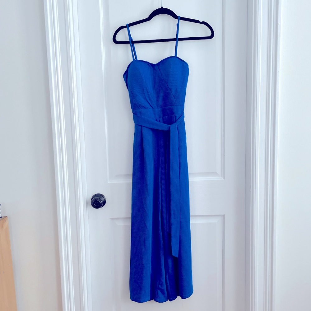 Need Supply Steven Cobalt Blue Jumpsuit